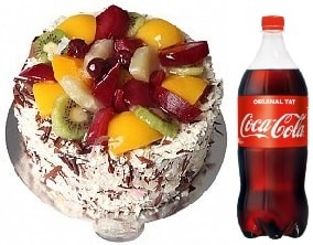 4-6 Kişilik Karışık Meyveli Pasta Lezzet